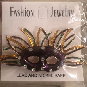 New Mardi Gras Mask Pin